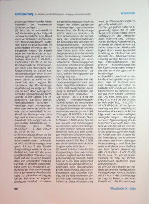 Vorschauseite 4: Zur Rückzahlung von Fortbildungskosten - Auslegung und Kontrolle von AGB