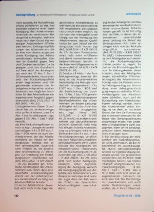 Vorschauseite 6: Zur Rückzahlung von Fortbildungskosten - Auslegung und Kontrolle von AGB