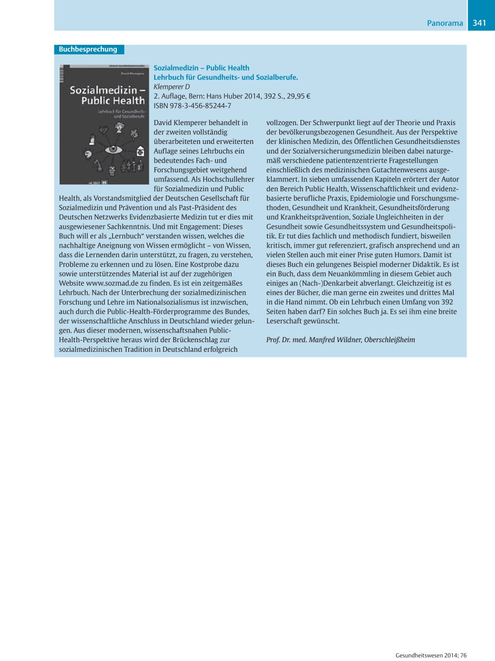 Vorschauseite 1: Sozialmedizin? Public Health Lehrbuch für Gesundheitsund Sozialberufe