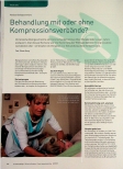Vorschauseite 1: Venöse Beingeschwüre: Behandlung mit oder ohne Kompressionsverbände?