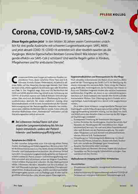 Vorschauseite 1: Corona, COVID-19, SARS-CoV-2