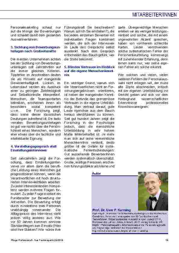 Vorschauseite 2: Wie Sie garantiert die falschen Mitarbeiter/innen finden