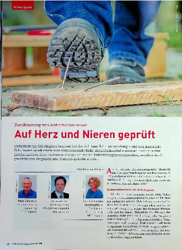 Vorschauseite 1: Zertifizierung von Sicherheitsschuhen Auf Herz und Nieren geprüft