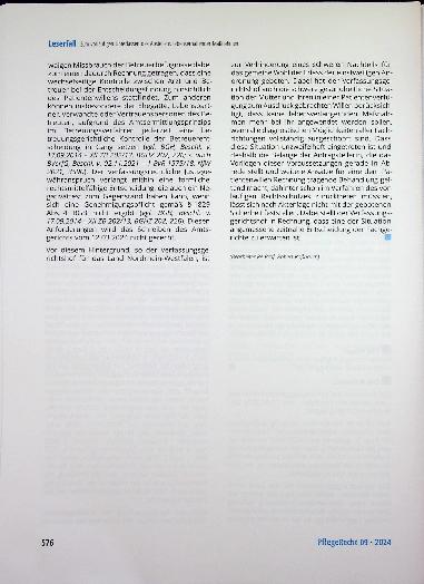Vorschauseite 2: Zum vorläufigen Unterlassen des Abstellens lebenserhaltender Maßnahmen