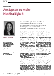 Vorschauseite 1: Anstoßen zu mehr Nachhaltigkeit