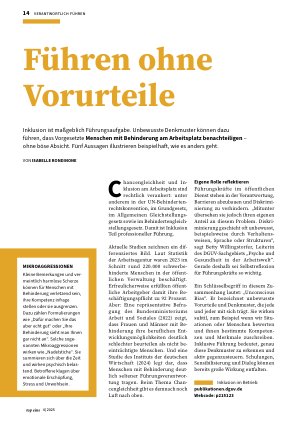 Vorschauseite 1: Führen ohne Vorurteile