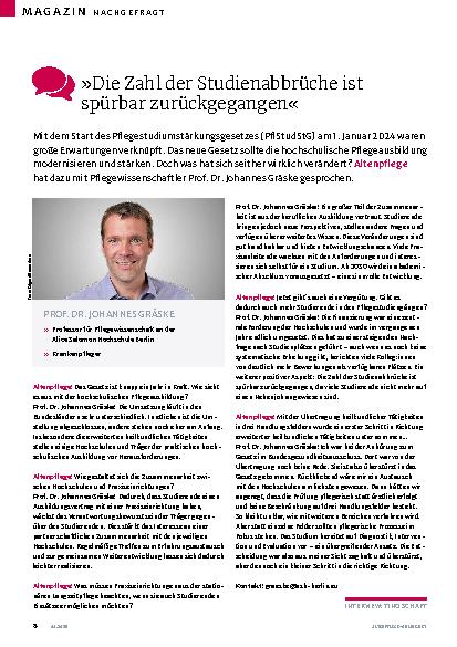 Vorschauseite 1: »Die Zahl der Studienabbrüche ist spürbar zurückgegangen«