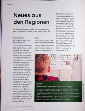 Vorschauseite 1: Neues aus den Regitonen