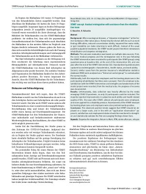 Vorschauseite 4: START-Konzept: Stufenweise Wiedereingliederung mit Assistenz des Reha-Teams