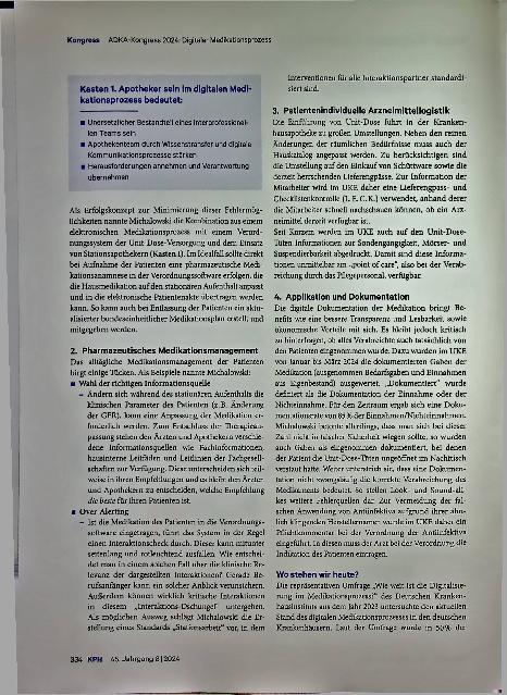 Vorschauseite 3: Klinisch-pharmazeutisches Arbeiten im digitalen Medikationsprozess