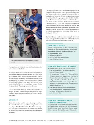 Vorschauseite 4: HunHundegestützte Therapie auf der Intensivstation – ein Praxisentwicklungsprojektdegestützte Therapie auf der Intensivstation – ein Praxisentwicklungsprojekt