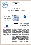 Vorschauseite 1: ZUR NOT ins Krankenhaus? (Note: The original text is correctly spelled. )