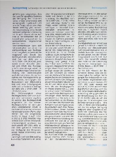 Vorschauseite 3: Zur Sittenwidrigkeit eines (notariellen) Testaments zugunsten einer Berufsbetreuerin