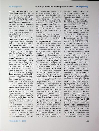 Vorschauseite 4: Zur Sittenwidrigkeit eines (notariellen) Testaments zugunsten einer Berufsbetreuerin