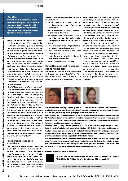 Vorschauseite 5: Welchen Beitrag Ergotherapeut:innen im Helfersystem leisten können: Ergotherapie mit Systemsprenger:innen (Teil 2)