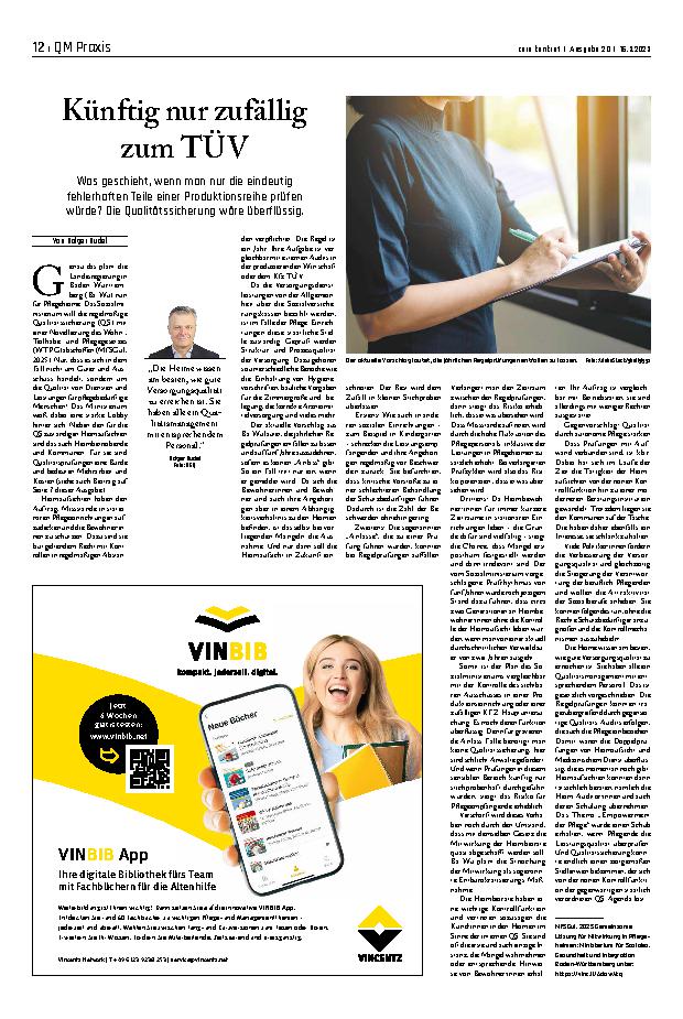Vorschauseite 1: Künftig nur zufällig zum TÜV