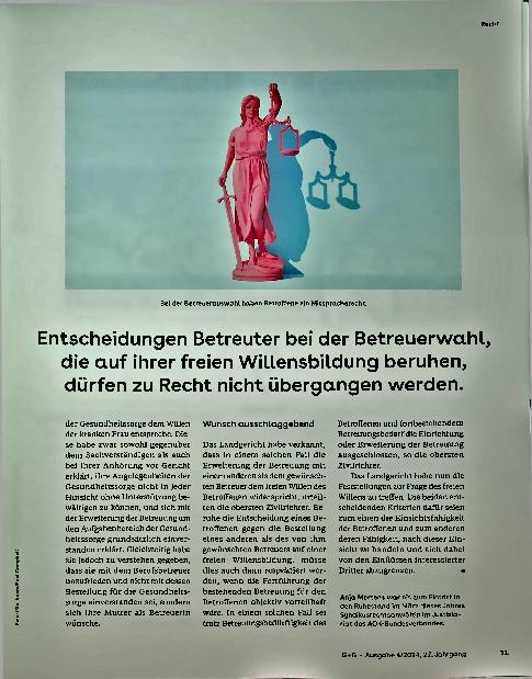 Vorschauseite 2: Rechte zu betreuender Menschen gestärkt