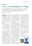 Vorschauseite 1: Tipps zur Berufstätigkeit und Pflege
