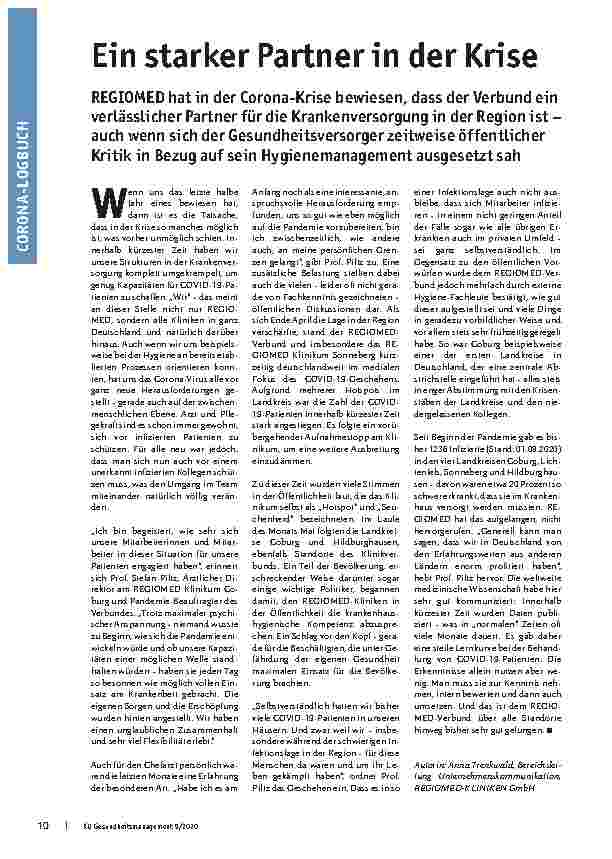 Vorschauseite 1: Ein starker Partner in der Krise