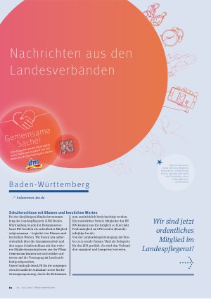 Vorschauseite 1: Nachrichten aus den Landesverbänden