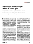 Vorschauseite 1: Impfung Minderjähriger: Wenn es Streit gibt