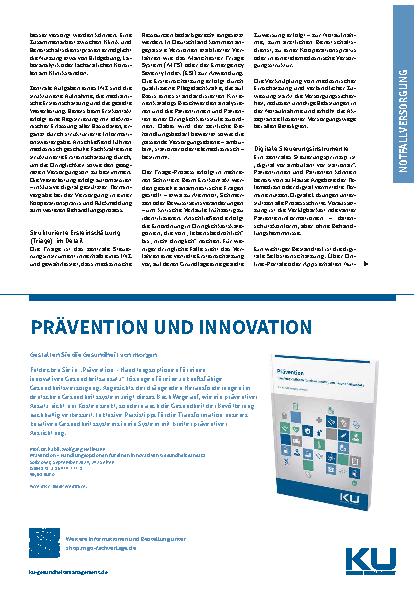 Vorschauseite 2: Steuerung der Patienten in den neuen Strukturen der Notfallversorgung Zwischen Herausforderung und Effizienz: Strategien für eine optimale Patientenlenkung