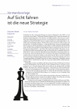 Vorschauseite 2: Auf Sicht fahren ist die neue Strategie.