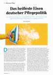 Vorschauseite 1: Das heißeste Eisen deutscher Pflegepolitik