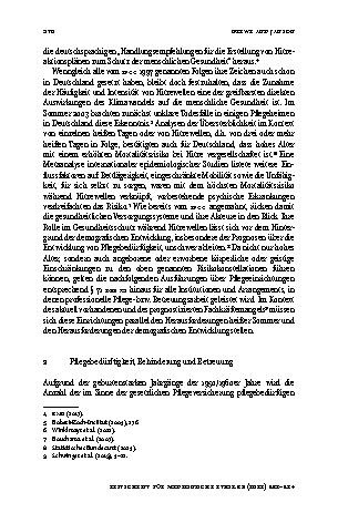 Vorschauseite 3: Pflegeeinrichtungen im Klimawandel – Sachstand und Ansätze zur Problemlösung