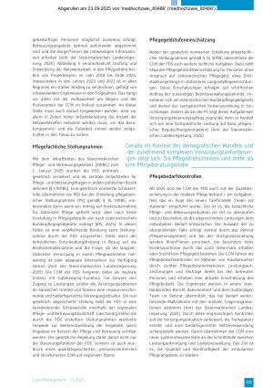 Vorschauseite 5: Die Pflegedrehscheiben des Landes Steiermark