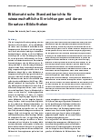 Vorschauseite 1: Bibliometrische Standardberichte für wissenschaftliche Einrichtungen und deren Einsatz an Bibliotheken