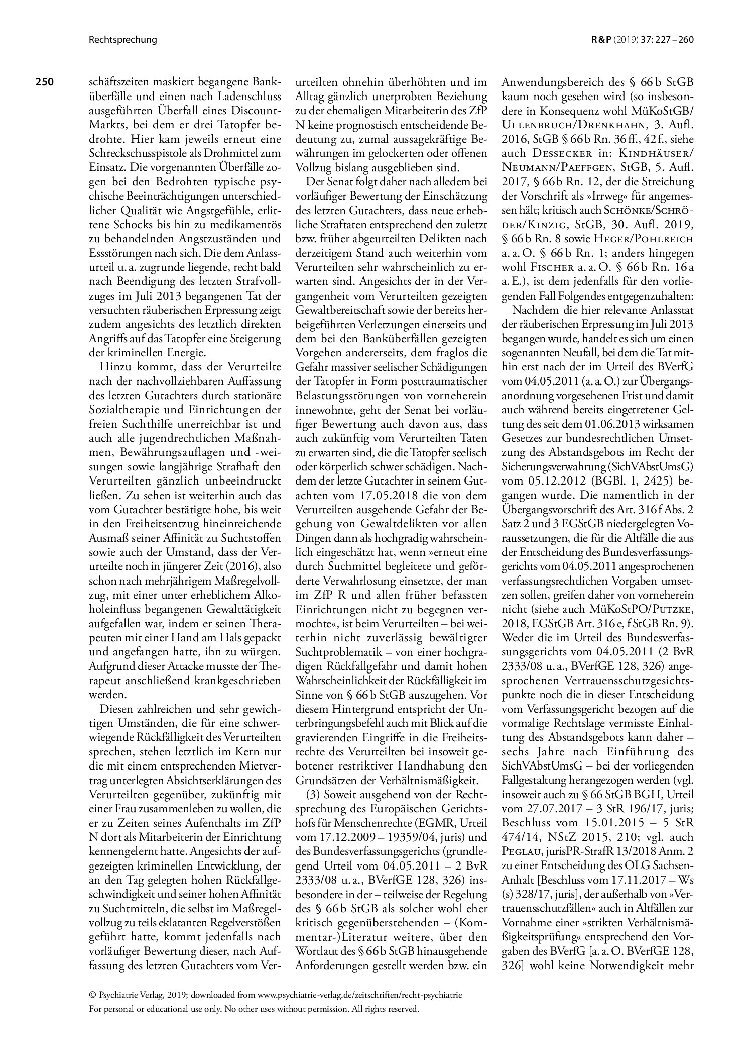 Vorschauseite 4: Anforderungen an den Erlass eines Unterbringungsbefehls nach § 275a Abs. 6 StPO