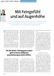 Vorschauseite 1: Mit Feingefühl und auf Augenhöhe