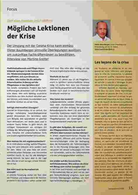 Vorschauseite 1: Mögliche Lektionen der Krise