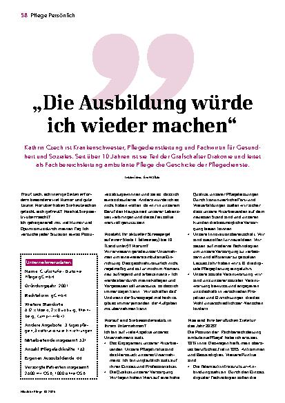 Vorschauseite 1: „Die Ausbildung würde ich wieder machen“
