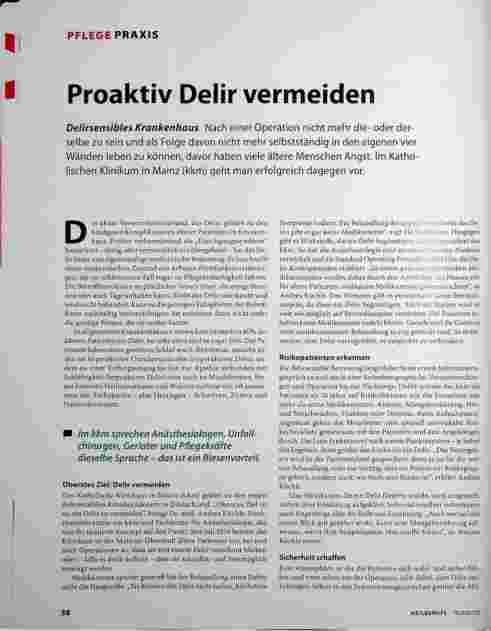 Vorschauseite 1: Proaktiv Delir vermeiden
