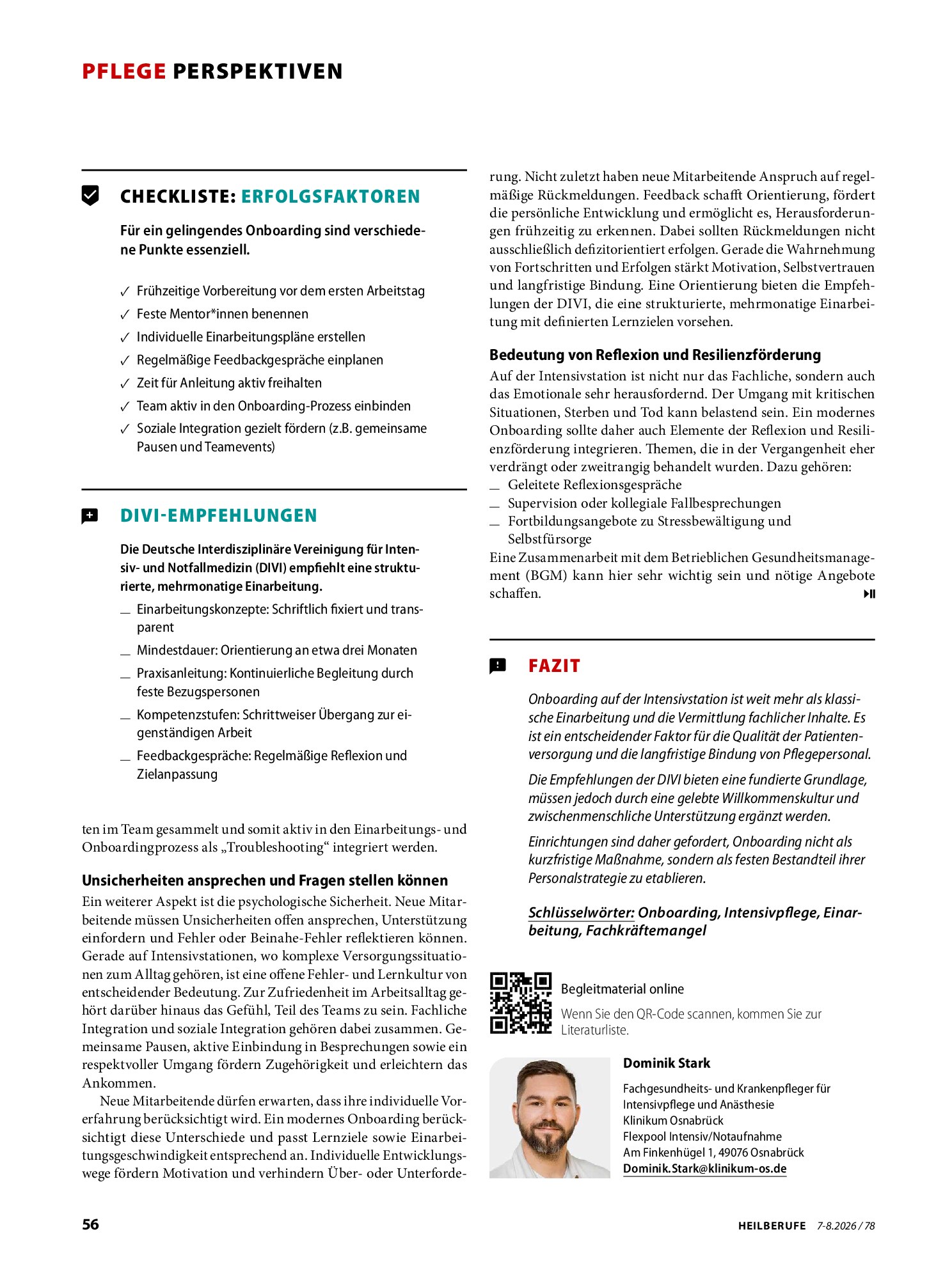 Vorschauseite 2: Wie gutes Onboarding im Alltag gelingen kann