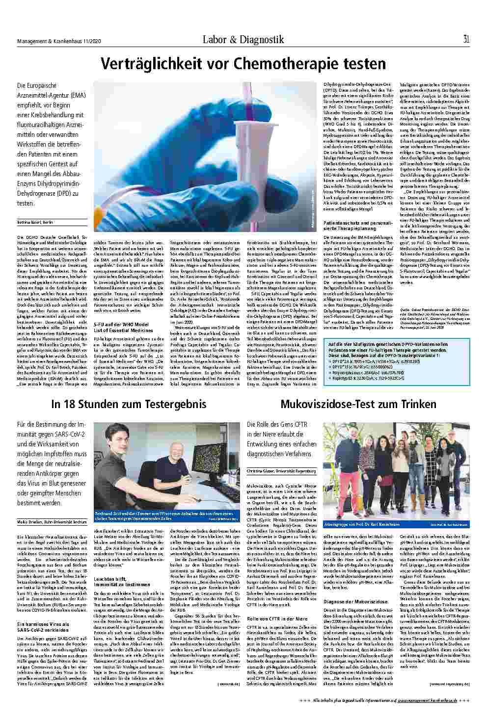 Vorschauseite 4: Labor & Diagnostik