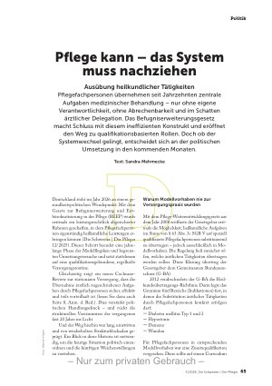 Vorschauseite 2: Pflege kann – das System muss nachziehen