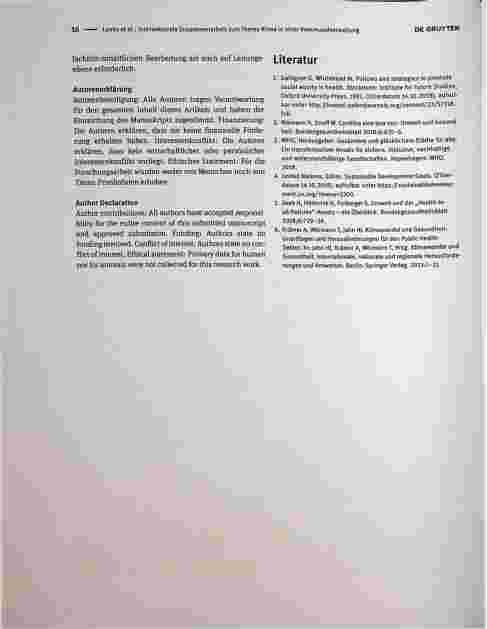 Vorschauseite 3: Intersektorale Zusammenarbeit zum Thema Klima in einer Kommunalverwaltung