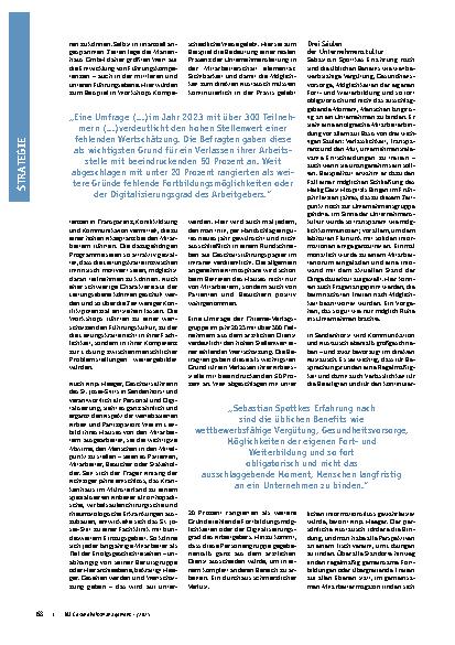 Vorschauseite 2: Prophylaxe zahlt sich aus Wie Mitarbeiter auch in Krisenzeiten loyal bleiben