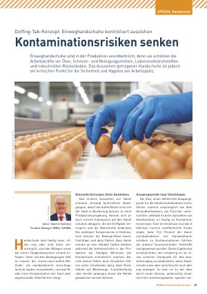 Vorschauseite 1: Doffing-Tab-Konzept: Einweghandschuhe kontrolliert ausziehen Kontaminationsrisiken senken