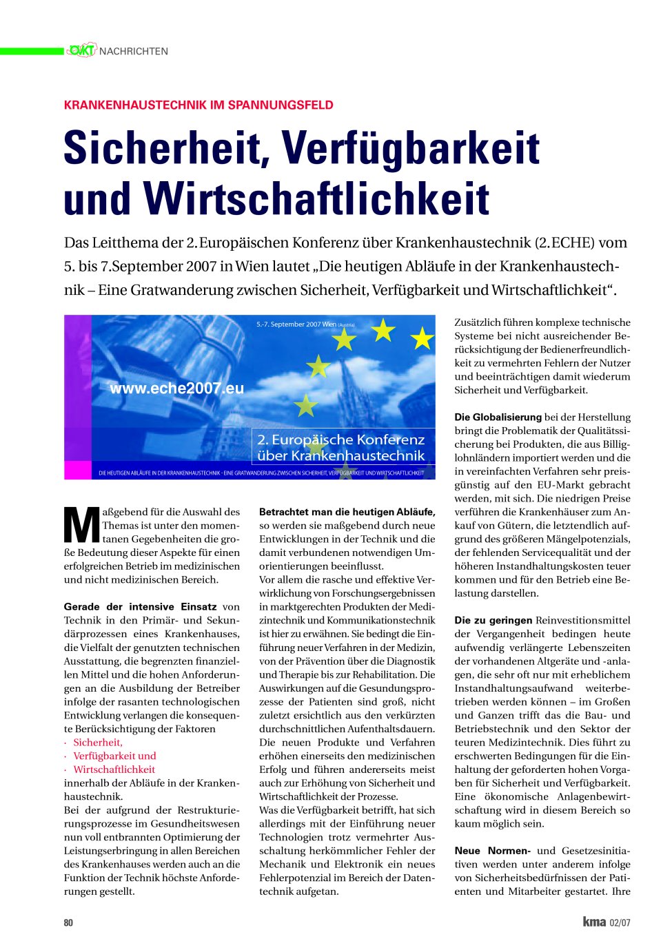 Vorschauseite 1: Sicherheit, Verfügbarkeit und Wirtschaftlichkeit