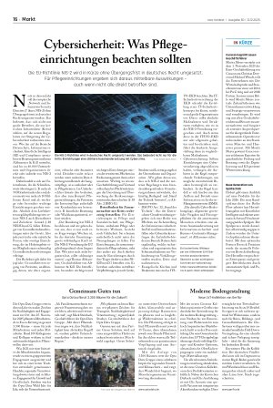 Vorschauseite 1: Cybersicherheit: Was Pflegeeinrichtungen beachten sollten