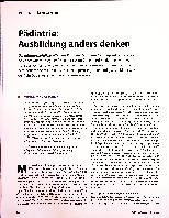 Vorschauseite 1: Pädiatrie: Ausbildung anders denken