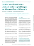 Vorschauseite 1: SARS-CoV-2/COVID-19 – aktualisierte Empfehlungen zu Diagnostik und Therapie