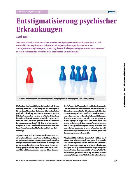 Vorschauseite 1: Entstigmatisierung psychischer Erkrankungen