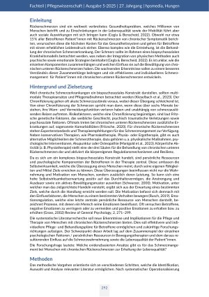 Vorschauseite 2: Die Erhaltung der Lebensqualität von Menschen mit chronischen Rückenschmerzen Implikationen für das Schmerzmanagement in der Pflege