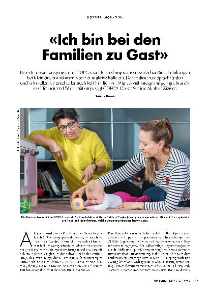 Vorschauseite 1: "Ich bin bei den Familien zu Gast."