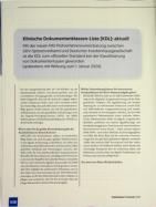 Vorschauseite 1: Klinische Dokumentenklassen-Liste (KDL): aktuell